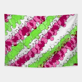 Red and Green Splatter Distressed Tapestry