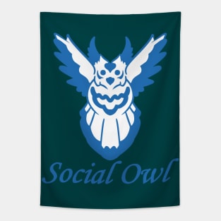 Social Owl Tapestry