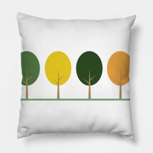 Colorful autumn trees. Pillow