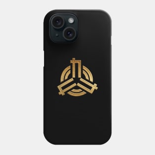 Saga Prefecture Symbol in Gold Faux Phone Case