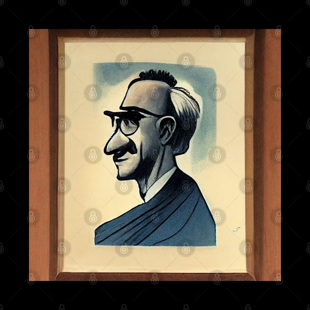 F.A. Hayek portrait | Cartoon style by Classical