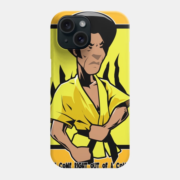 Karate Man Phone Case by Spikeani