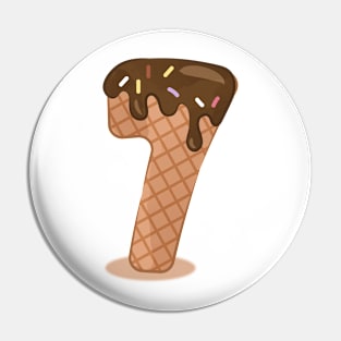 Ice cream number 7 Pin