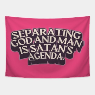 Separating God and man Tapestry