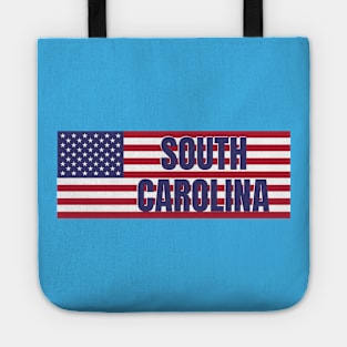 South Carolina State in American Flag Tote