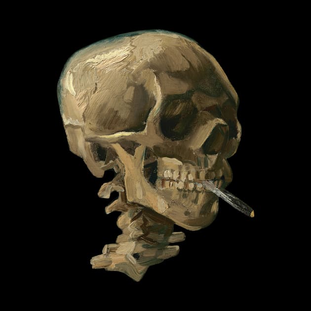 Skull Smoking A Cigarette by warishellstore