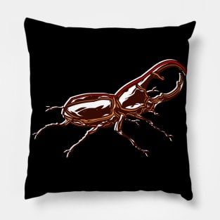 European Stag Beetle Lucanus Cervus Insect Pillow