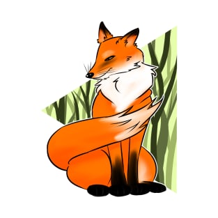 Wise Fox in the forest T-Shirt