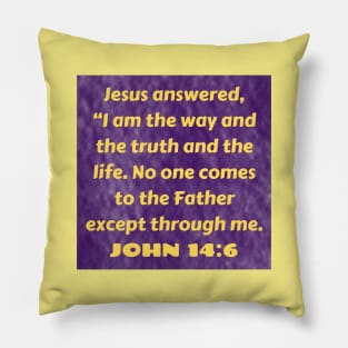 Bible Verse John 14:6 Pillow