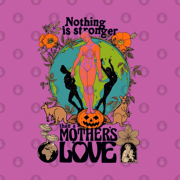 Nothing Is Stronger Than A Mother's Love - Fall Autumn October Halloween Illustration by blueversion