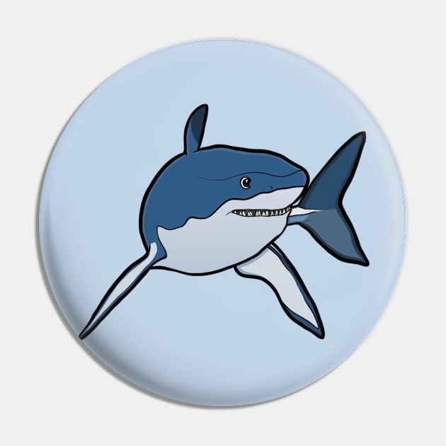 Great White Shark Pin by Velvet Earth