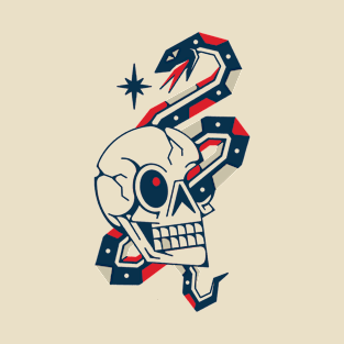 Snake And Skull T-Shirt