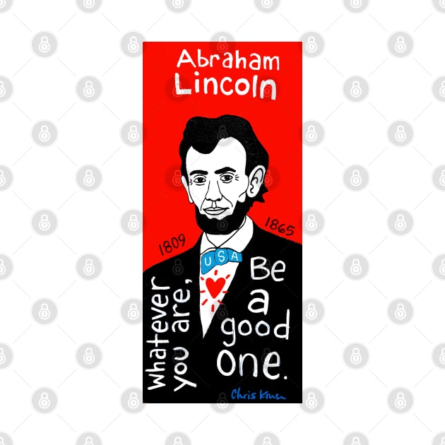 Abraham Lincoln pop folk art by krusefolkart