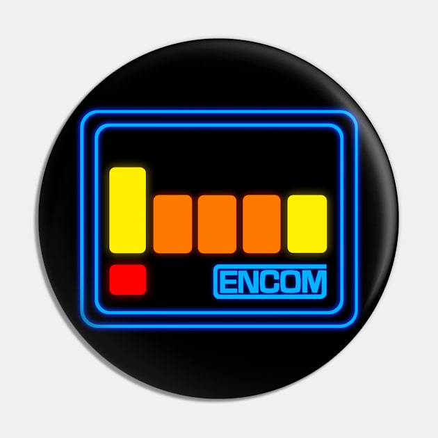 ENCOM Desk Graphic Pin by Hologram Teez