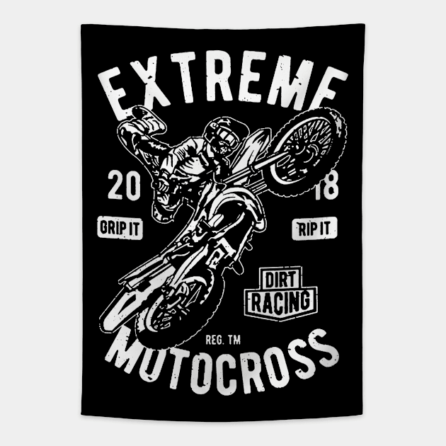 Extreme Motocross Tapestry by JakeRhodes