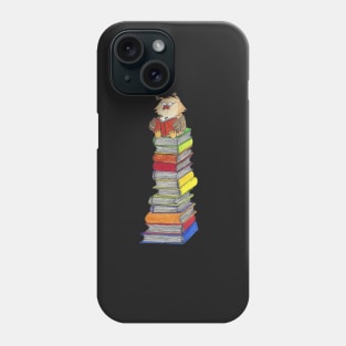 Cute Owl Reading a Book Phone Case