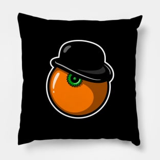 Alex DeLarge Orange Pillow