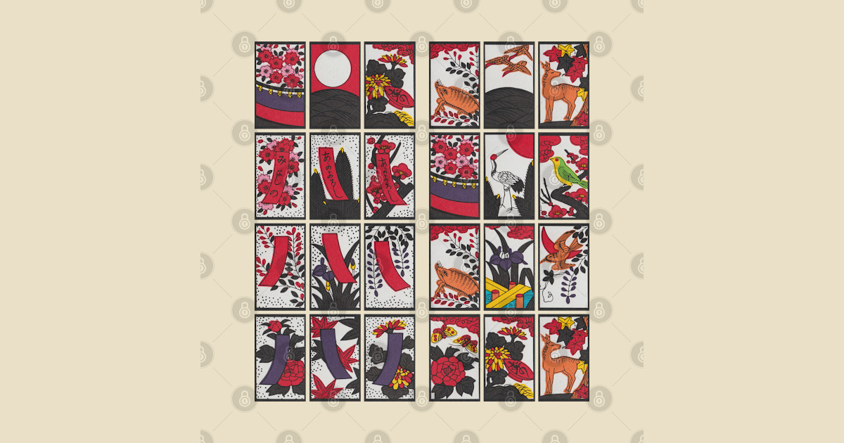 Hanafuda Yaku Hanafuda TShirt TeePublic