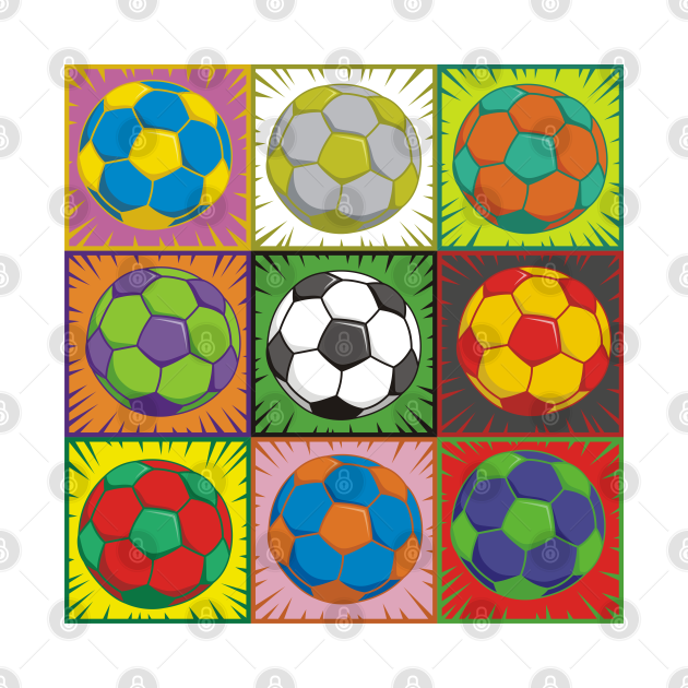 Soccer (Football) Pop Art Art TShirt TeePublic