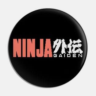 Ninja Gaiden Logo Pin