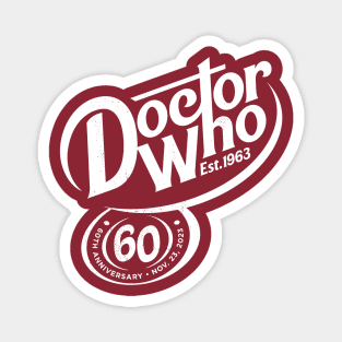 Dr. Pepper cosplaying as Doctor Who - White Magnet