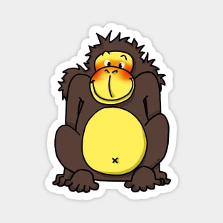 funny chimp cartoon Magnet