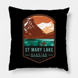 St Mary Lake Glacier National Park Pillow