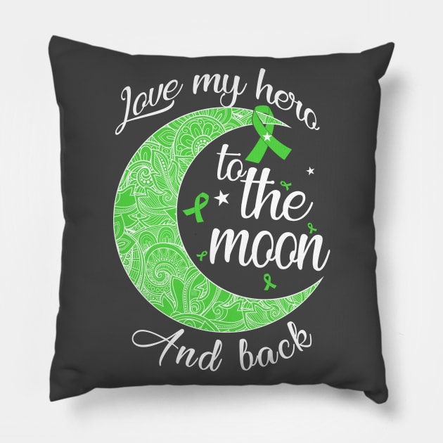 love cerebral palsy hero to the moon Pillow by TeesCircle