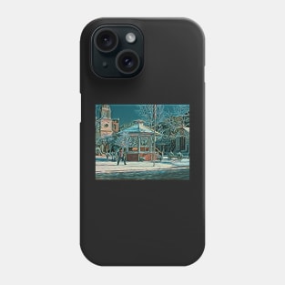 The Town Square in Winter II Phone Case