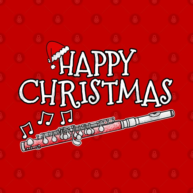 Christmas Piccolo Piccoloist Woodwind Musician Xmas 2022 by doodlerob