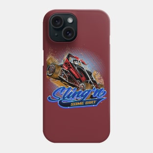 Midget Racing Sling'n Dirt Phone Case