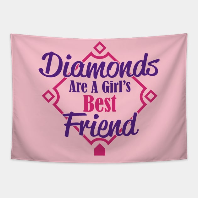 diamonds are a girl´s best friend Tapestry by TshirtsCintia