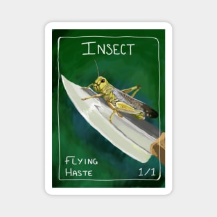 Insect Locust Token, Oh God He's Got A Knife! Magnet