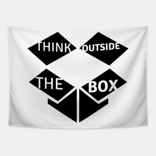 Think Outside The Box Tapestry