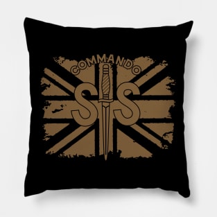 WW2 British Army No2 Commando SAS Badge with Union Jack Pillow