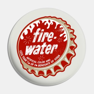 Vintage Fire Water Soda Bottlecap Pin