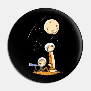 Calvin and Hobbes Astronaut Pin