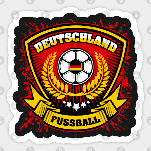 Deutschland Soccer Fussball Soccer Sticker Teepublic