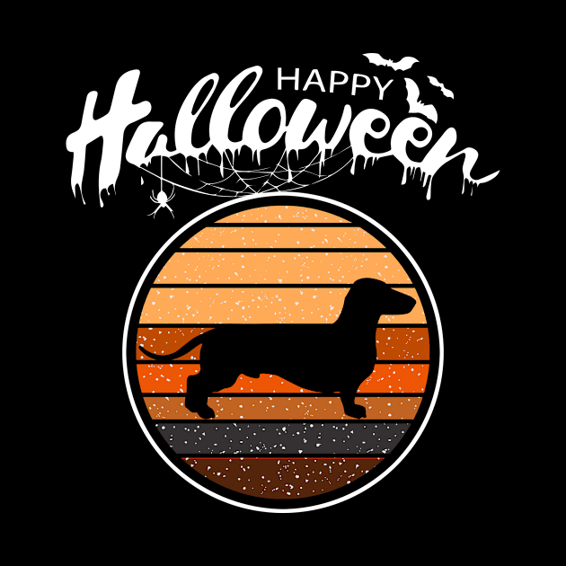 Funny Happy Halloween Beautiful Dachshund Men Women Kid Gift by mlleradrian