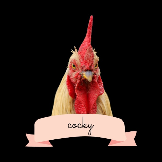 Angry Fowl Cocky Funny Rooster Chicken Lover Gift by nathalieaynie