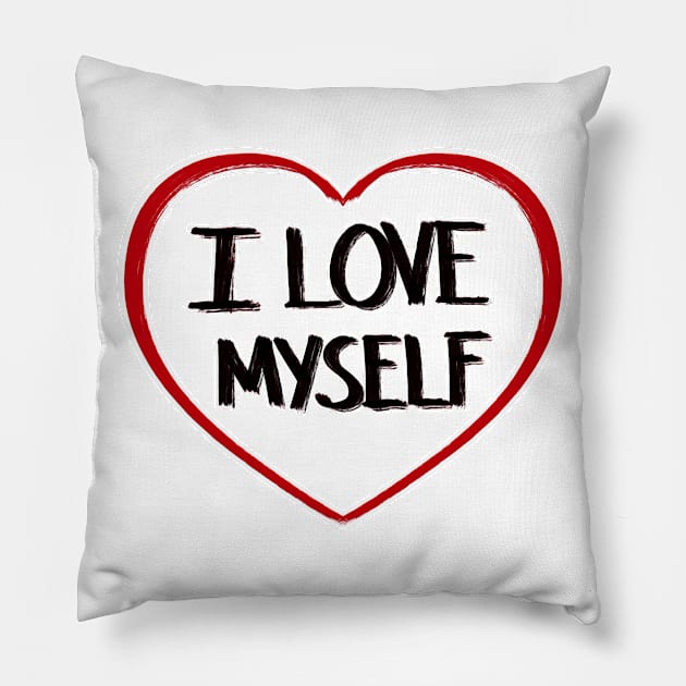 Love myself Pillow by Ideas Corner