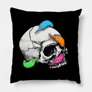 Worms on a String on a Skull Pillow