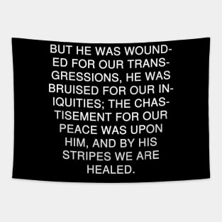 Isaiah 53:5 Bible Verse Text (NKJV) Tapestry