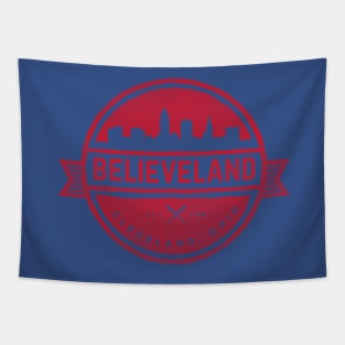 Believeland (Red) Tapestry