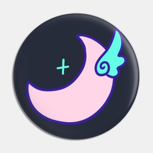 Winged Moon Pin