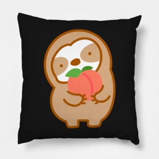 Cute Peach Sloth Pillow