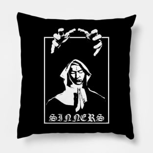 Sinners - Black Metal Design - Black Pillow