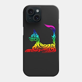 Tribal Design - Rainbow Cat Phone Case