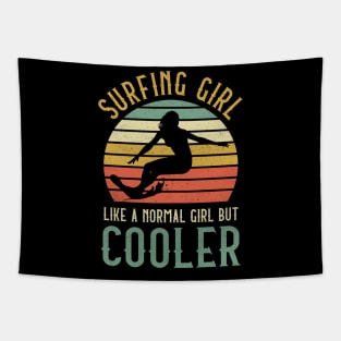 Surfing Girl Like A Normal Girl But Cooler Tapestry