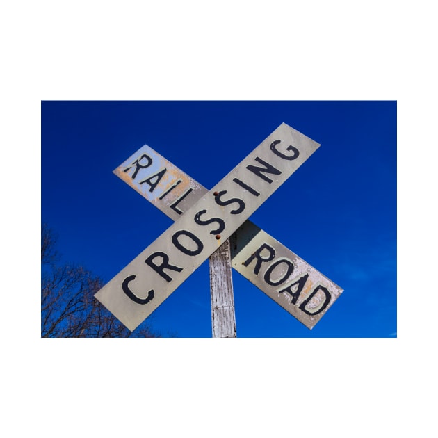 Old Railroad Crossing Sign by photogarry